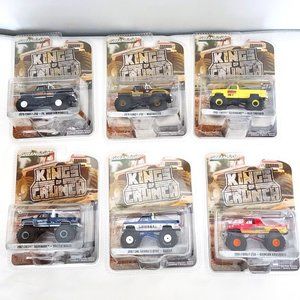 Greenlight Kings Of Crunch, Set of 6 Monster Trucks 1:64 New Series 10 49100
